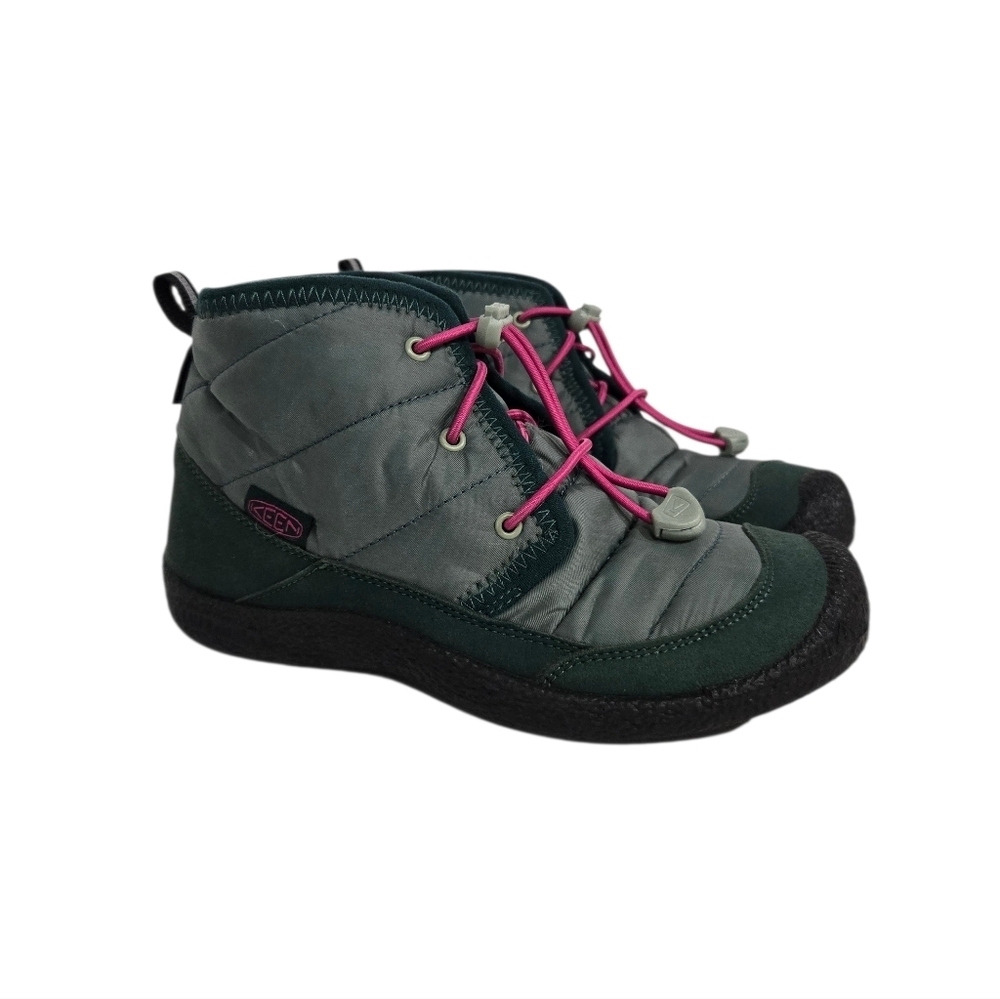 Keen Howser II Kids Green Winter Boots